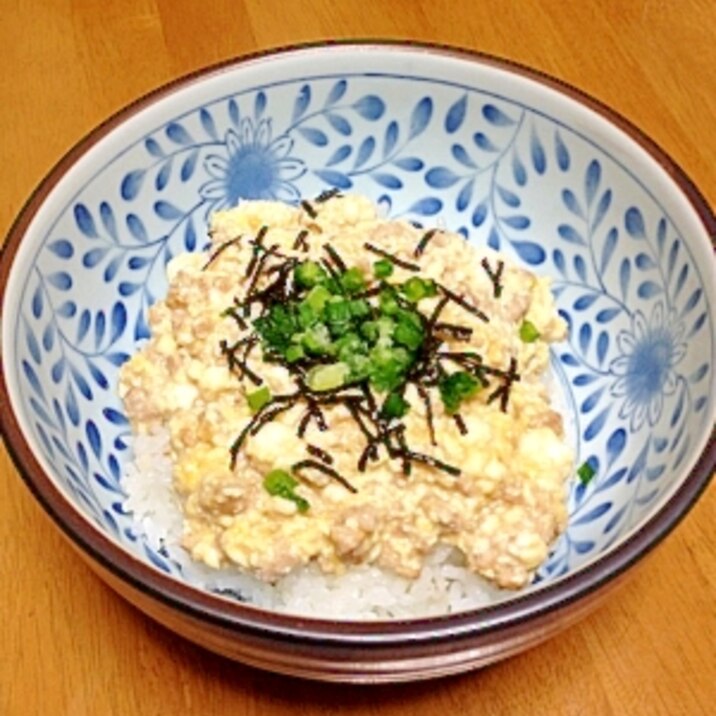 ☆簡単☆　お豆腐たまご丼